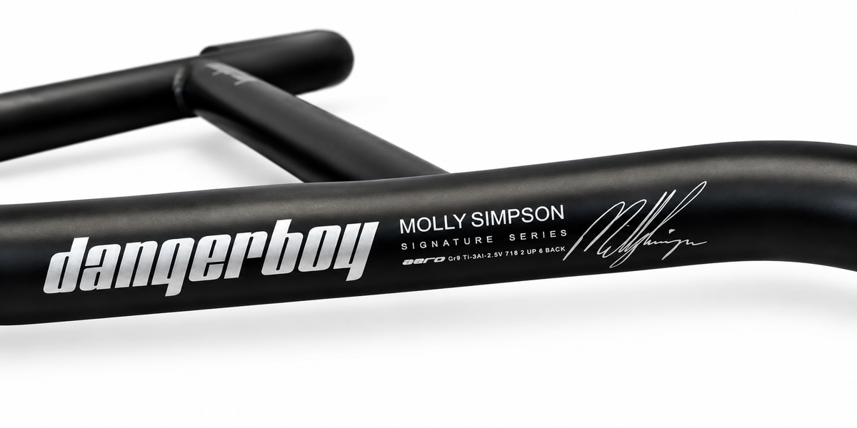 Dangerboy Blackout Simpson Signature 7” Titanium BMX Handlebars – 22.2mm