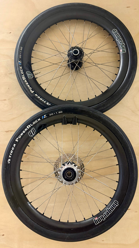 DEMO - Dangerboy Carbon 406 Pro Lite 36H Wheelset HSX SD-X Sniper Rear Hub & Titanium Spokes