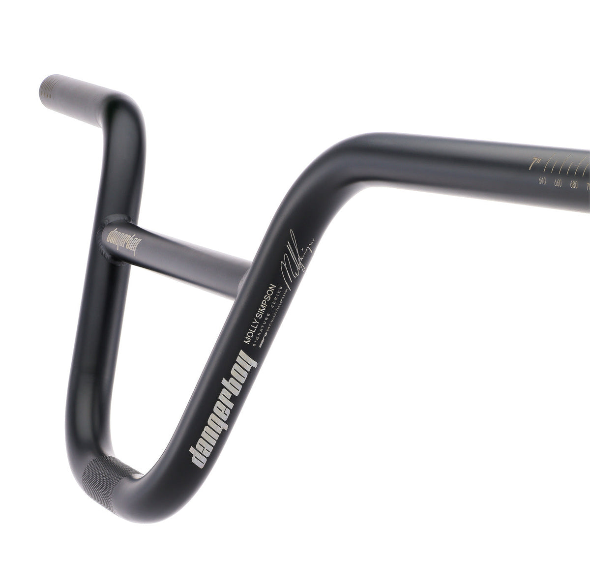 Dangerboy Blackout Simpson Signature 7” Titanium BMX Handlebars – 22.2mm