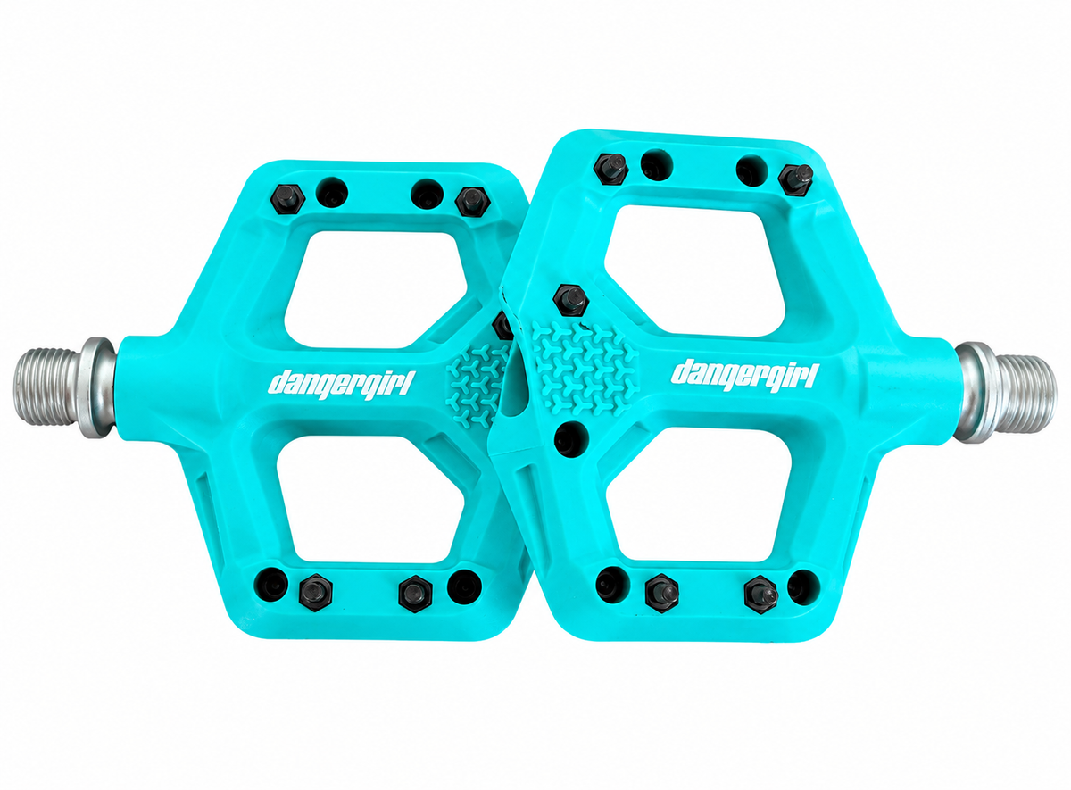 Dangergirl Mini BMX Pedals – Lightweight Youth Platform Pedals