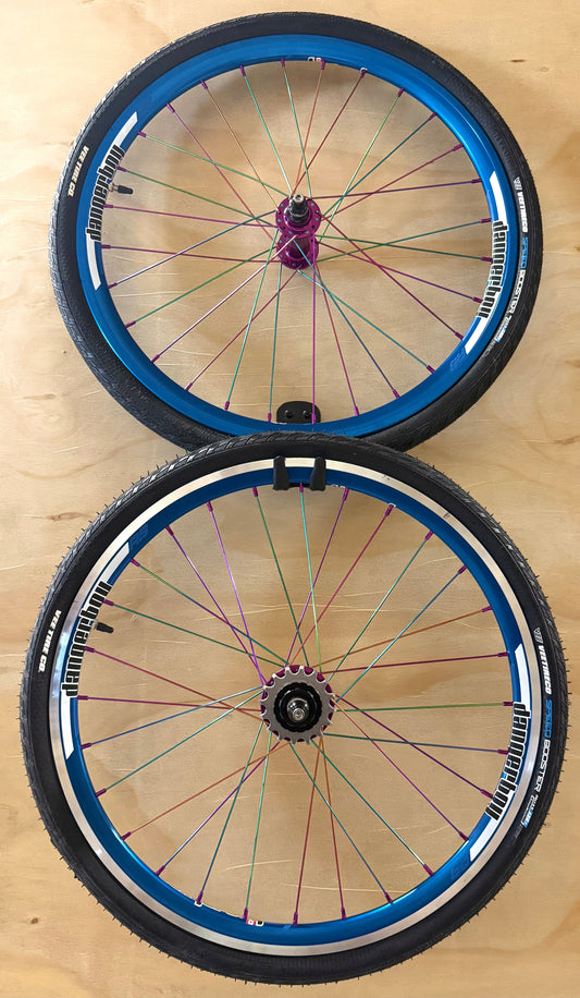 Expert 28h Dangerboy Wheelset Blue (With Tires)
