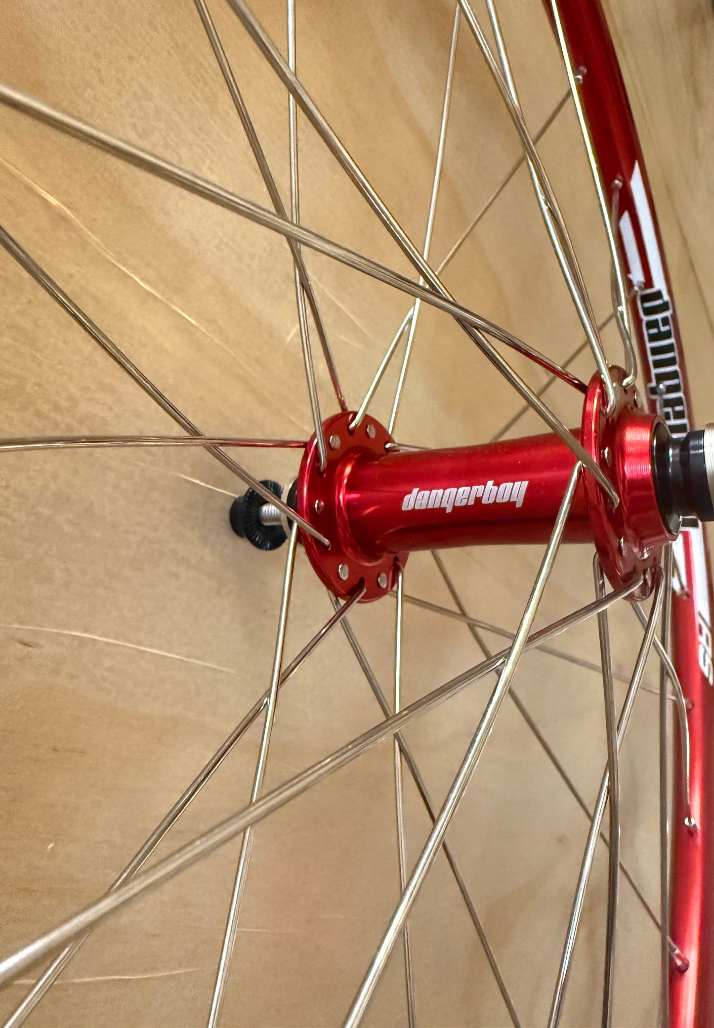 Mini 28h Dangerboy Wheelset Red