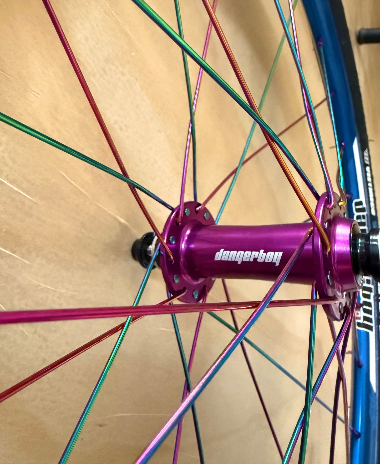 Expert 28h Dangerboy Wheelset Blue (With Tires)