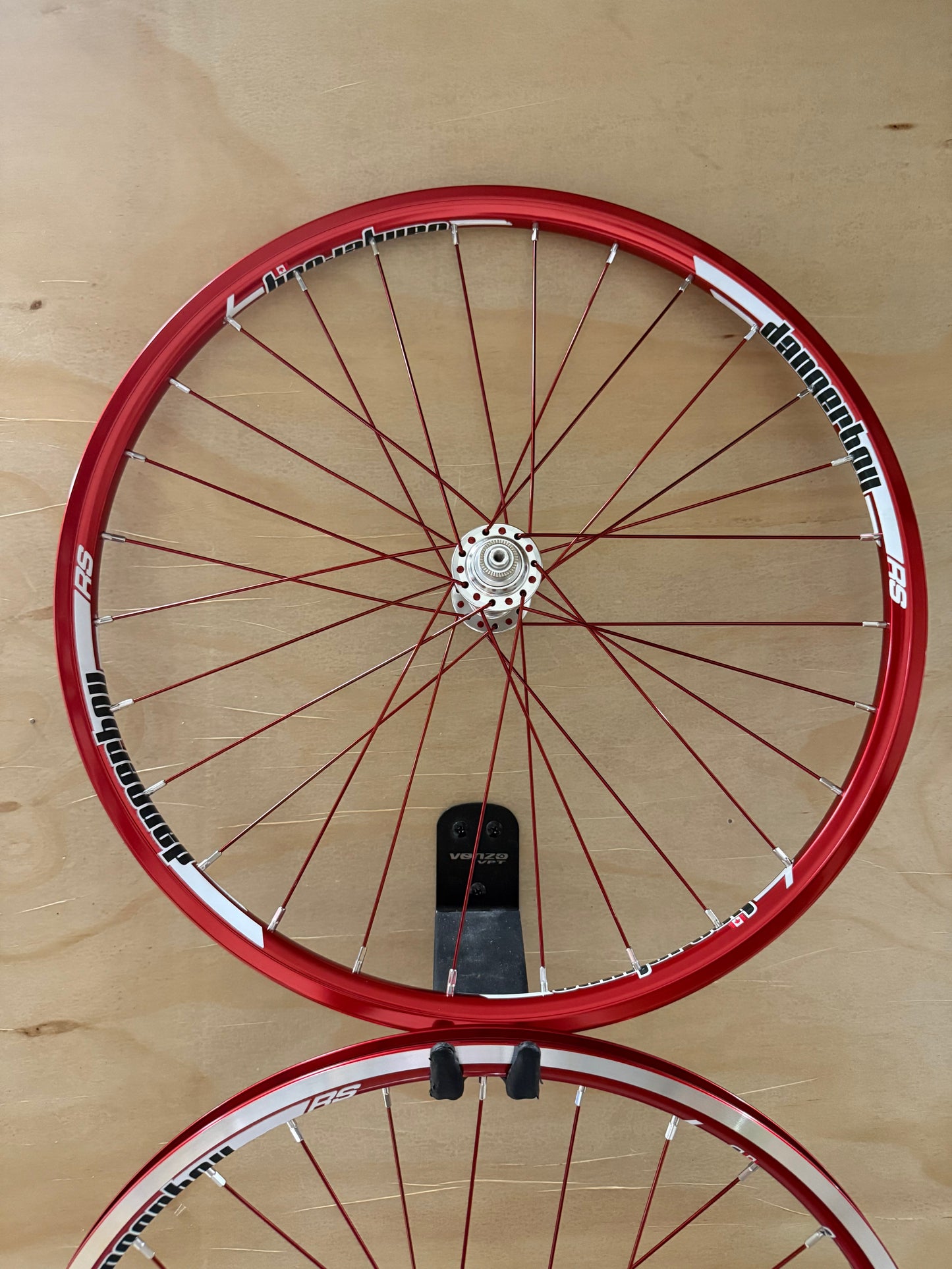 Mini 28h Dangerboy Wheelset Red