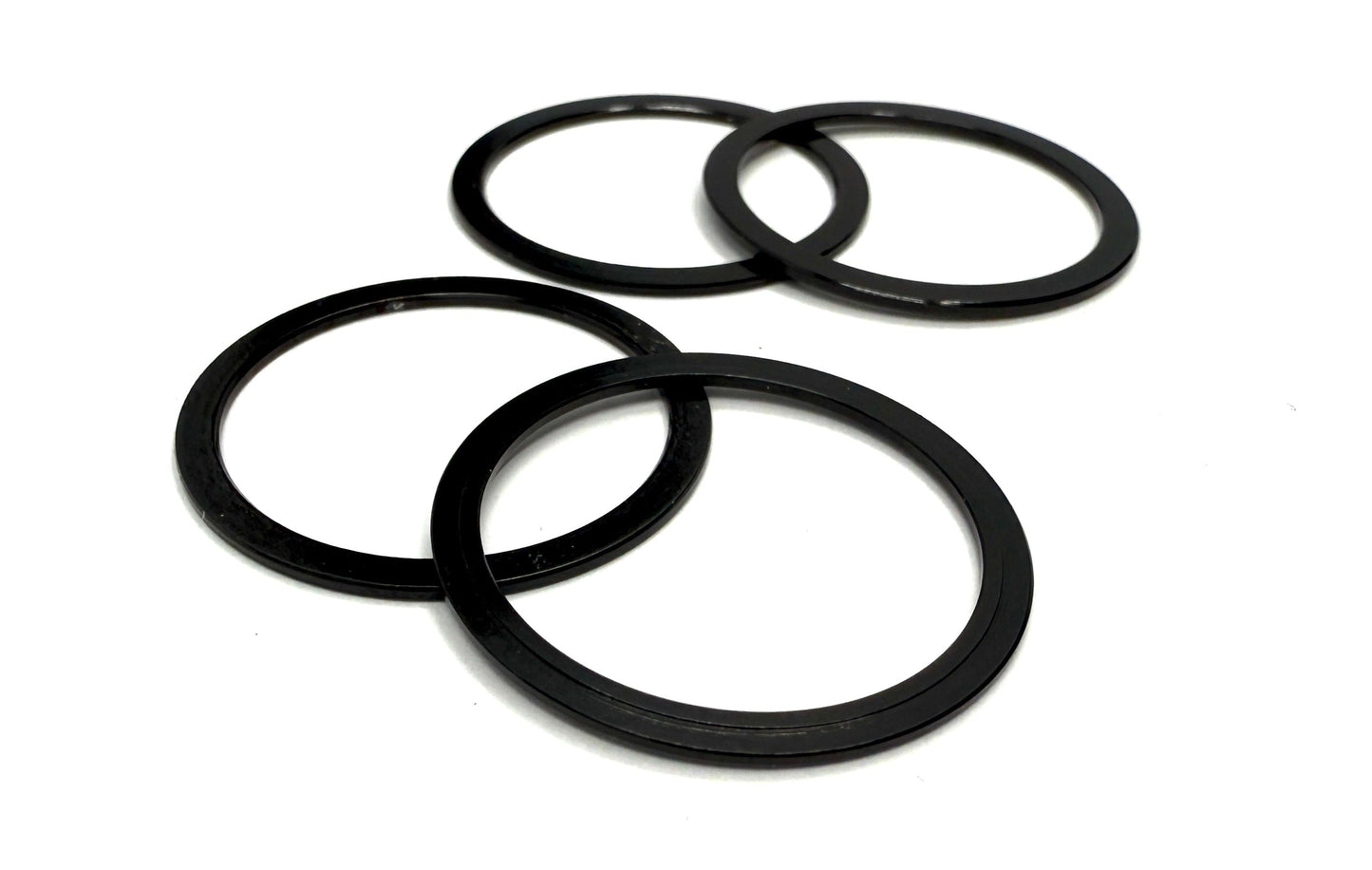 Stelv 1mm Alloy Spacers for 24mm Spindles Pack/4