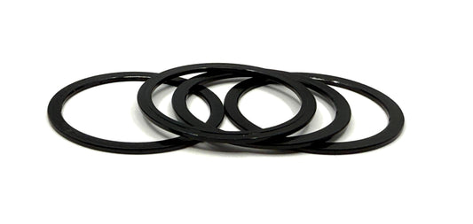 Stelv 1mm Alloy Spacers for 24mm Spindles Pack/4