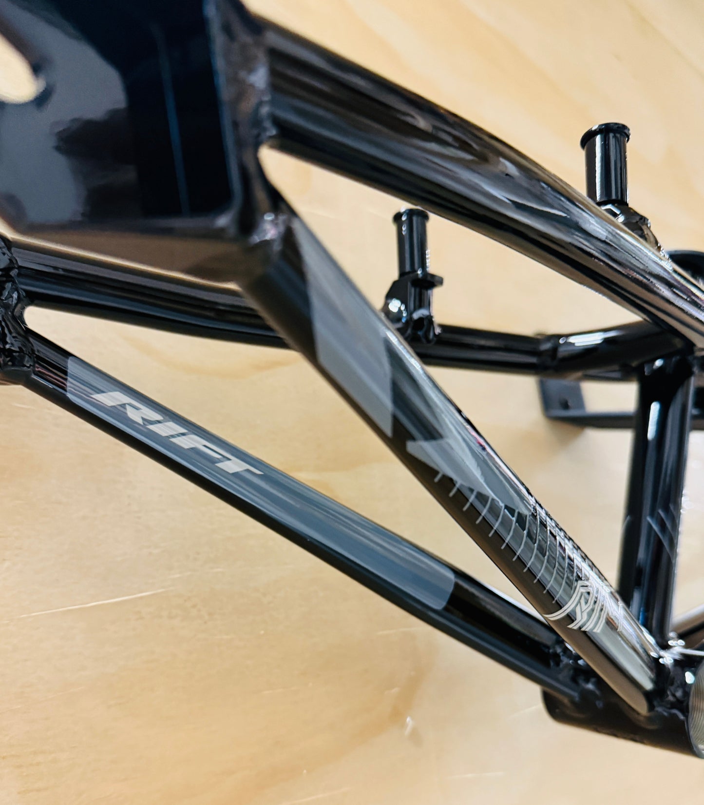 Tangent Rift Disc ES20D Junior BMX Race Frame-Gloss Black / Grey Decals (Copy)