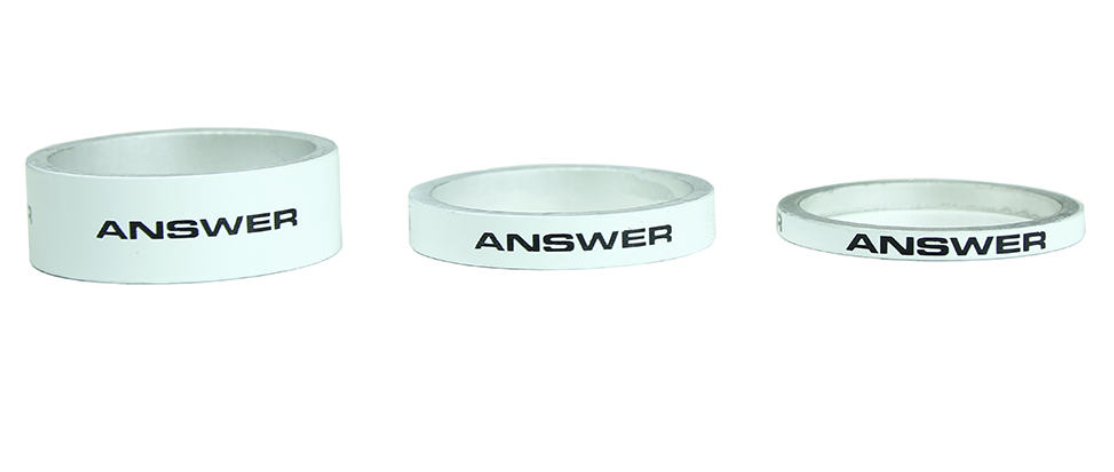 Answer Alloy Spacer Pack White