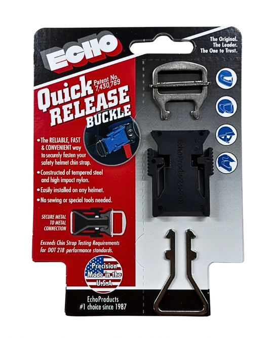 Echo Quick Release Helmet Buckle – Universal BMX, MTB, Motorcycle & Powersports Helmet Buckle